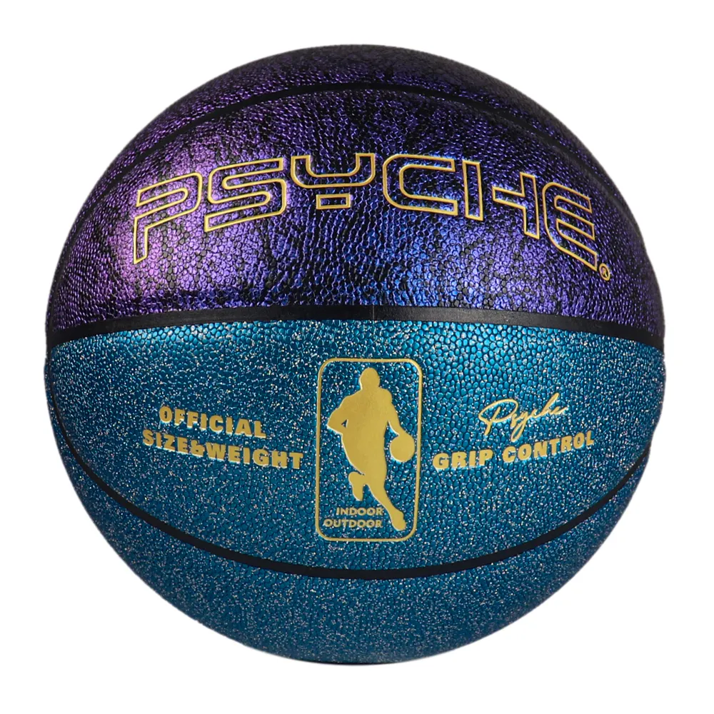 Customized Basketball With Your Logo Size 7 Metallic PU Indoor Outdoor For Training