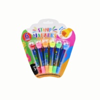 Stylos marqueurs lavables pour enfants, ensemble de marqueurs colorés 2 en 1, fournitures d'art pour dessin DIY, papeterie scolaire