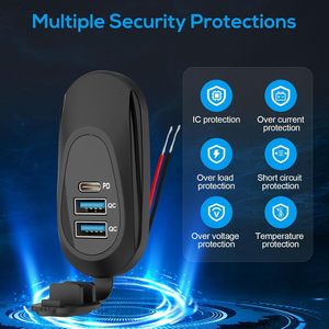 Rv 18W QC3.0 & 20W pd3.0 Loại C Cổng, xe USB bảng điều khiển cho 12V/24V tàu biển xe tải - Product Image 4