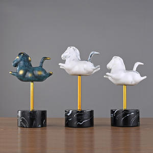 Offre Spéciale : Ornement en Résine <span class=keywords><strong>Cheval</strong></span> Yunteng Style Chinois pour Salon, Entrée, Chambre – Artisanat en Résine pour Décoration Intérieure - Product Image 4