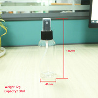 Vente en gros Flacon vaporisateur de parfum vide désinfectant pour les mains Conteneur de shampoing 100ml Flacon pulvérisateur en plastique pour soulager les muscles