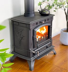 <span class=keywords><strong>Cheminée</strong></span> <span class=keywords><strong>à</strong></span> combustion fermée en fonte au design moderne Poêle <span class=keywords><strong>à</strong></span> <span class=keywords><strong>bois</strong></span> Chauffage domestique <span class=keywords><strong>à</strong></span> <span class=keywords><strong>bois</strong></span> intérieur - Product Image 3