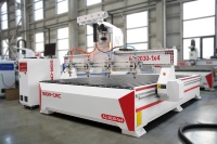 Routeur CNC multi-broches 1 à 4 têtes haute efficacité pour le travail du bois, gravure et découpe en série