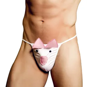 Männer Homosexuell Tanga sexy Unterwäsche nacktes Gesäß Polyester Spandex GG Bond Unterhose Beutel Tanga G-String Männer Jock strap