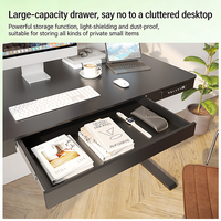 Bureau électrique réglable en hauteur avec tiroirs et ports de charge USB, table multifonctionnelle pour le bureau et l'étude