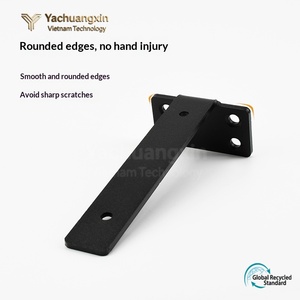 Modern Style Heavy Duty Triangle <b>Bracket</b> <b>Steel</b> Shelf <b>Brackets</b> 2mm Thick Furniture Metal TV Hanging <b>Angle</b> Code Hardware for - Product Image 5
