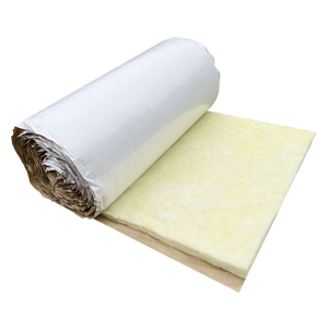 Couverture en <span class=keywords><strong>laine</strong></span> <span class=keywords><strong>de</strong></span> <span class=keywords><strong>verre</strong></span> acoustique et thermique ignifuge <span class=keywords><strong>de</strong></span> classe A1 MBI, R11-R30, <span class=keywords><strong>isolation</strong></span> en fibre <span class=keywords><strong>de</strong></span> <span class=keywords><strong>verre</strong></span> pour bâtiments métalliques avec revêtement en vinyle blanc - Product Image 2