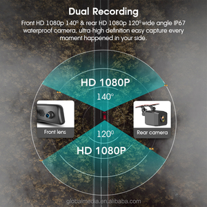 Rétroviseur de voiture de 9.66 pouces standard et de haute qualité OEM avec enregistrement HD 1080P avant et arrière - Product Image 5