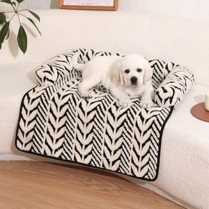Pet Cushion Modern Soft Pet Cushion Skin-Friendly Luxury Collapsible Mattress Cotton Fleece Cover Polyester Fiber - Product Image 3
