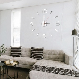 <span class=keywords><strong>Horloge</strong></span> <span class=keywords><strong>murale</strong></span> 3D en acrylique, autocollant, décoration <span class=keywords><strong>murale</strong></span>, mains en métal, mouvement silencieux, bon marché - Product Image 5