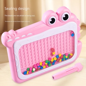 Tableau magnétique personnalisé OEM ODM en forme de <span class=keywords><strong>crocodile</strong></span>, vente en gros, jouet éducatif magnétique à billes pour enfants, cadeau pour l'éducation précoce - Product Image 3