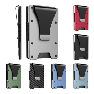Aluminum RFID Blocking Card <b>Holder</b> Custom Logo for Men - Product Image 1