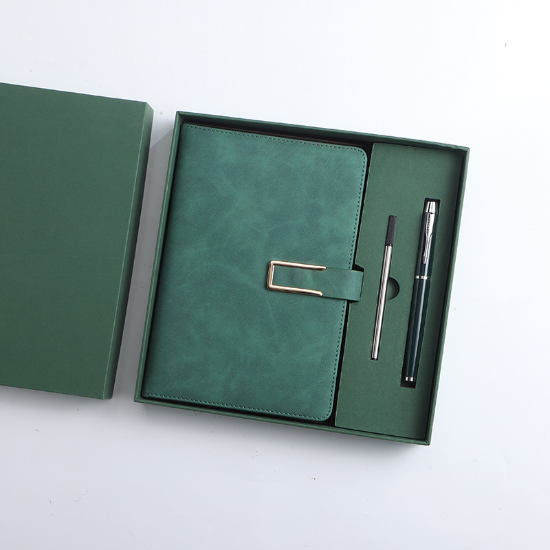 dark green-three-piece gift box-pen refills