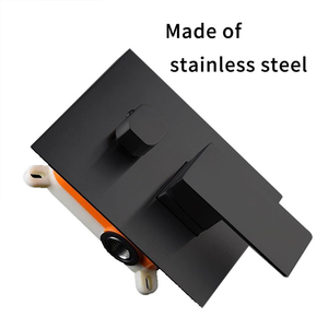 <span class=keywords><strong>2025</strong></span> hiện đại treo tường mưa che giấu vuông đặt thép không gỉ khách sạn phòng tắm vòi sen trộn nóng đen đánh bóng thanh nóng lạnh - Product Image 3