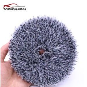 CHICHUANG CC-600 Polisseuse de voiture à double <span class=keywords><strong>action</strong></span> 6 pouces, abrasive moyenne 800/1000 grains, avec fixation auto-agrippante, pour polissage de <span class=keywords><strong>laine</strong></span> et finition haute brillance - Product Image 3
