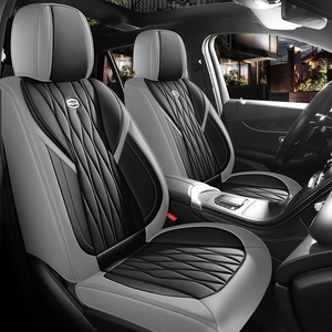 Wanwan Cross-Border Nouveau Luxe PU Housse de siège de <span class=keywords><strong>voiture</strong></span> universelle à couverture intégrale avant, dix pièces, ressort, 5% VLT - Product Image 5