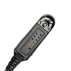 Noise Isolating <b>Walkie</b> <b>Talkie</b> Headset with Secure Ear Hook for Motorola GP Radios CE Certified Black - Product Image 3