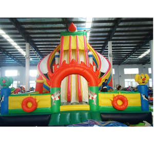 <strong>Crazy</strong> Inflatable Toboganes , Inflatable Dry Slide, Inflatable Slides With Bouncer - Product Image 2