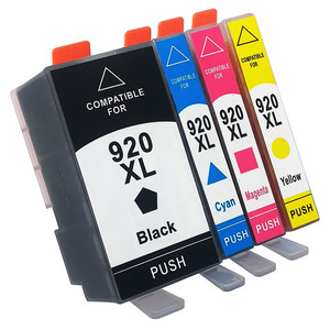Cartouches d'encre YunLi <span class=keywords><strong>920</strong></span> <span class=keywords><strong>XL</strong></span> complètes avec encre noire neuve pour imprimante <span class=keywords><strong>HP</strong></span> Officejet 6000 6500 6500A 7000 7500 7500A - Product Image 1