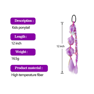 Venta al por mayor 12 pulgadas colorido giro chica pelo trenza extensión hecha a mano fibra sintética ganchillo chico trenzado pelo - Product Image 3
