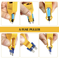 Nouveau testeur de circuit de fusibles automobile 24VDC jaune avec lumière LED pour voiture, camping-car, camion