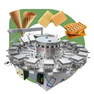 Machine à Crêpes au Maïs Doux Manuelle 380 V Pince à Gaufres Moule à Cône de Crème Glacée Mini Machine à Gaufres pour Particuliers sur Bâton