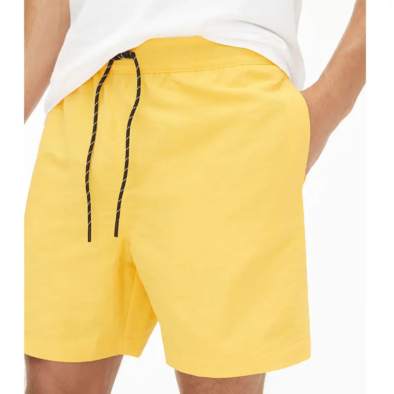 yellow running shorts