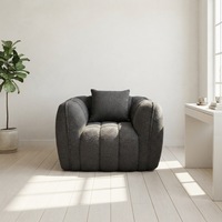Canapé mobile deux places de style rétro VONLIVA avec tissu en mousse haute densité pour les petits espaces, meubles de salon