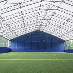 Prefabricated Square Steel Truss Space Frame Structure Indoor Soccer Field Sports Hall Building Construction