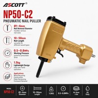 ASCOTT NP50-C2 Extracteur de clous pneumatique, décloucheur, pistolet à air comprimé pour le recyclage des palettes en bois 0,5-0,8 MPa