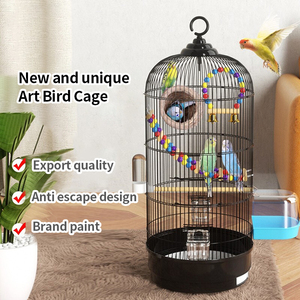 Voorraad Grote Maat Papegaaienkooi Super Comfortabele Vogels Villa Metalen Ijzeren Kooi Voor Vogels - Product Image 5