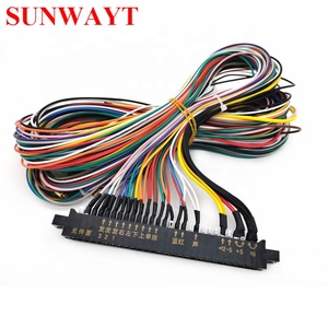Mesin Game 6 tombol joystick konektor kabel kawat 28pin jamma kawat harness - Product Image 1
