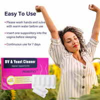 Suppositoires Vaginaux Aromlife de Levure Calmante, Détoxifiants et Raffermissants, Comprimés Yoni à l'Acide Borique Nettoyants, Probiotiques Aromatisés