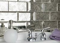 Meilleures mosaïques en verre cristal biseautées, adhésives, effet miroir antique, autocollants muraux, décoration artistique géométrique, forme diamant