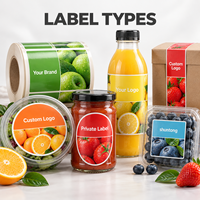 Étiquettes adhésives personnalisées imprimées pour aliments, impression couleur, découpe, finition brillante, étiquettes en rouleau pour emballage de produits