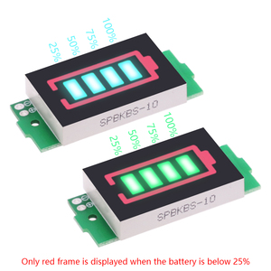 1S-8S 3,7V Lithium-Batterie Kapazitätsanzeigemodul Elektrofahrzeug-Batterietester Li-Ionen 1-8S Niederspannungs-Summer-Alarm - Product Image 3