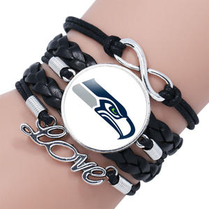 Bracelets NFL en cuir PU personnalisés avec logo privé, design sur mesure, 32 équipes de football américaines, vente en gros - Product Image 2