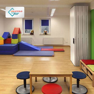 Trượt bi-gấp cửa âm thanh có thể hoạt động phân vùng tường trường di động trượt gấp linh hoạt gấp tấm cho văn phòng - Product Image 5