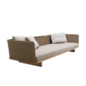 Ensemble <span class=keywords><strong>de</strong></span> <span class=keywords><strong>salon</strong></span> <span class=keywords><strong>de</strong></span> <span class=keywords><strong>jardin</strong></span> moderne <span class=keywords><strong>en</strong></span> bois massif pour véranda, canapé 3 places et table basse, idéal pour villa et <span class=keywords><strong>jardin</strong></span> - Product Image 5