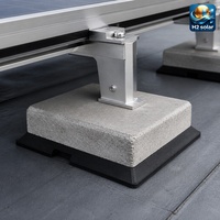 Système de montage solaire H2 pour toit plat, à ballast, en aluminium, profil bas, sans pénétration