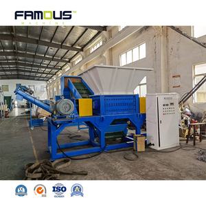 Double arbre déchets cuivre aluminium acier pneus métal tambour plastique recyclage coupe concassage déchiqueteuse Machine - Product Image 4