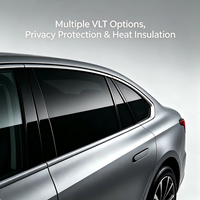 Film teinté pour vitres de voiture en PET - Protection UV 99% IR 90% - Protection de la vie privée - Installation facile - Épaisseur 2-4 mil - Garantie 5-10 ans