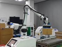 Robot de Paletización con Base Móvil para Operación Segura, Caja de Plástico para Palés Europeos, Elevación de 7º Eje, Controlado por PLC, Estructura Resistente