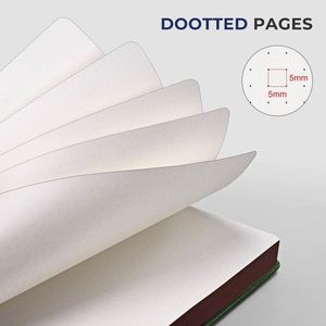 Custom Leather Hardcover <b>Diary</b> <b>Notebook</b> with Elastic Band A5 Size Printed Design 100 Sheets Ruled Dotted Pages for Writing - Product Image 3
