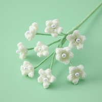 Buket Gypsophila rajut romantis untuk dekorasi rumah bunga simulasi dekorasi bunga
