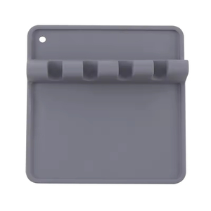 Silicone <b>Kitchen</b> Utensil Holder Multifunction Rectangle Floor Type Portable Tableware <b>Storage</b> <b>Rack</b> Drip Pad Holder for Stocked - Product Image 5