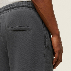 Shorts décontractés en toile gris foncé pour homme avec cordon de serrage à la taille, poches respirantes, cargo, été, extérieur, usage quotidien - Product Image 5