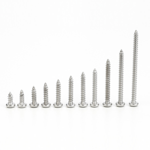 100pcs/bag 201 Stainless Steel Cross Pan Round Head Tapping Wood <b>Screw</b> M1 M1.2 M1.4 M1.5 M1.7 M2 M2.2 M2.3 M2.6 M3 M4 - Product Image 3