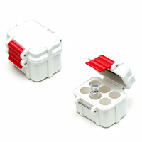 Boîte de rangement écologique multi-tailles pour flacons de peptides, étui de transport pour flacons d'insuline, glacière médicale de voyage, organisateur de flacons en verre protecteur