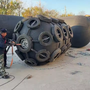 Ailes en caoutchouc flottantes pneumatiques Offre Spéciale avec pneus et chaînes utilisées pour protéger le quai et le navire - Product Image 6